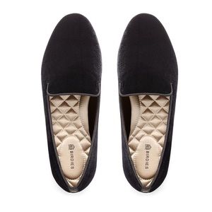 Birdies The Starling Black Velvet Flats Women’s Size 10 Luxury Slip On Style